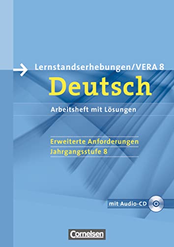 Stock image for Vorbereitungsmaterialien fr VERA - Deutsch: 8. Schuljahr: Erweiterte Anforderungen - Arbeitsheft mit Lsungen und Hr-CD for sale by medimops