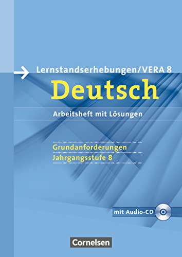 Stock image for Vorbereitungsmaterialien fr VERA - Deutsch: 8. Schuljahr: Grundanforderungen - Arbeitsheft mit Lsungen und Hr-CD for sale by medimops