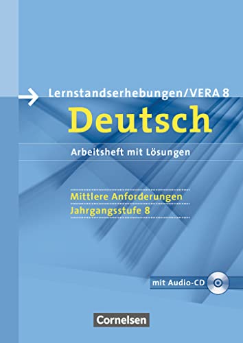 Beispielbild fr Vorbereitungsmaterialien fr VERA - Deutsch: 8. Schuljahr: Mittlere Anforderungen - Arbeitsheft mit Lsungen und Hr-CD zum Verkauf von medimops