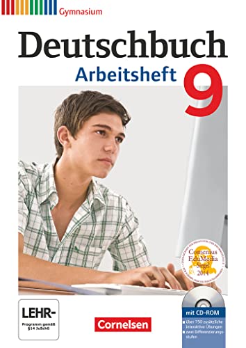 Deutschbuch 9. Schuljahr. Arbeitsheft mit Lösungen und Übungs-CD-ROM Gymnasium - Germann, Michael/ Grunow, Cordula/ Mielke, Angela/ Mohr, Deborah/ Schick, Irmgard/ Simberger, Sandra/ Wagener, Andrea