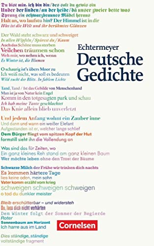 Echtermeyer: Deutsche Gedichte (German Edition)