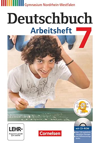 9783060620371: Deutschbuch 7. Schuljahr Gymnasium Nordrhein-Westfalen. Arbeitsheft mit Lsungen und bungs-CD-ROM