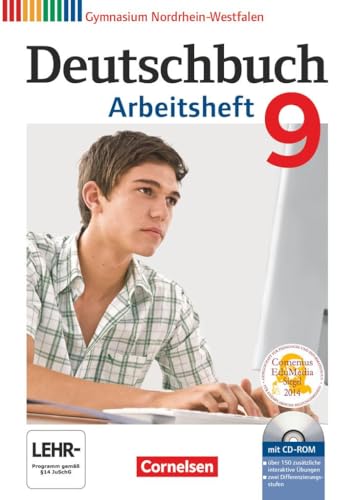 Stock image for Deutschbuch 9. Schuljahr. Arbeitsheft mit Lsungen und bungs-CD-ROM. Gymnasium Nordrhein-Westfalen for sale by Blackwell's