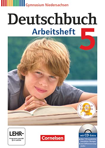 Stock image for Deutschbuch 5. Schuljahr. Arbeitsheft mit L�sungen und �bungs-CD-ROM. Gymnasium Niedersachsen for sale by Chiron Media