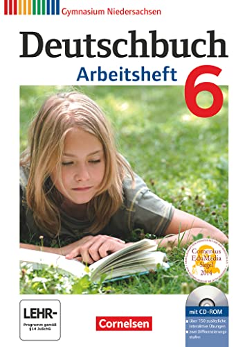 Stock image for Deutschbuch 6. Schuljahr. Arbeitsheft mit Lsungen und bungs-CD-ROM. Gymnasium Niedersachsen for sale by Revaluation Books
