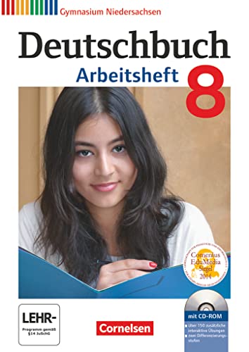 Stock image for Deutschbuch Gymnasium 8. Schuljahr. Arbeitsheft mit L�sungen und �bungs-CD-ROM. Niedersachsen for sale by Chiron Media