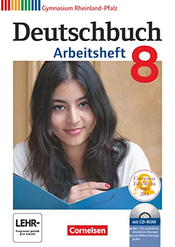 Stock image for Deutschbuch Gymnasium - Rheinland-Pfalz: 8. Schuljahr - Arbeitsheft mit Lsungen und bungs-CD-ROM for sale by medimops