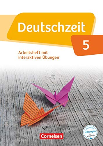 Stock image for Deutschzeit 5. Schuljahr. Arbeitsheft mit Lsungen und interaktiven bungen auf scook.de for sale by Revaluation Books