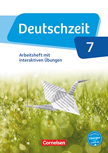 Stock image for Deutschzeit 7. Schuljahr - Allgemeine Ausgabe - Arbeitsheft mit interaktiven bungen auf scook.de: Mit Lsungen for sale by Revaluation Books