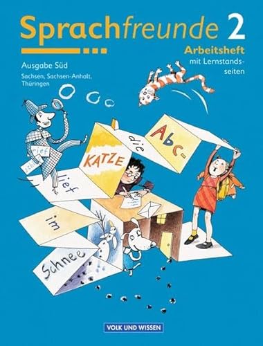 Stock image for Sprachfreunde - Ausgabe Sd 2004 (Sachsen, Sachsen-Anhalt, Thringen): Sprachfreunde 2 - Arbeitsheft (mit Lernstandsseiten) - Neubearbeitung - Ausgabe Sd (Sachsen, Sachsen-Anhalt, Thringen) for sale by medimops