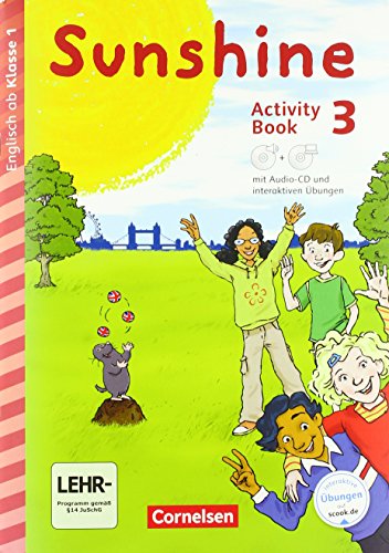 9783060815326: Sunshine - Early Start Edition 3. Schuljahr- Nordrhein-Westfalen - Activity Book mit interaktiven bungen auf scook.de: Mit CD-ROM, Audio-CD, Minibildkarten und Faltbox