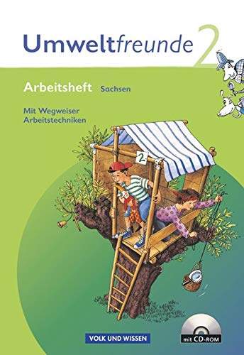 Stock image for Umweltfreunde - Sachsen - Ausgabe 2009 - 2. Schuljahr Arbeitsheft - Mit Wegweiser Arbeitstechniken und CD-ROM for sale by Buchpark