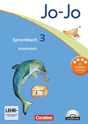 Stock image for Jo-Jo Sprachbuch - Allgemeine Ausgabe - Neubearbeitung: 3. Schuljahr - Arbeitsheft: Mit CD-ROM und Lernstandsseiten for sale by medimops