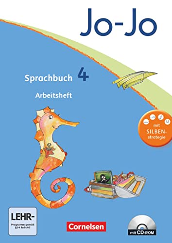 Stock image for Jo-Jo Sprachbuch - Allgemeine Ausgabe - Neubearbeitung: 4. Schuljahr - Arbeitsheft: Mit CD-ROM und Lernstandsseiten for sale by medimops