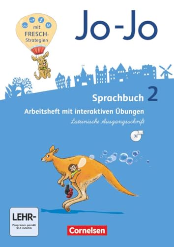9783060836208: Jo-Jo Sprachbuch - Allgemeine Ausgabe - Neubearbeitung 2016. 2. Schuljahr - Arbeitsheft in Lateinischer Ausgangsschrift mit CD-ROM: Mit interaktiven bungen auf scook.de und CD-ROM