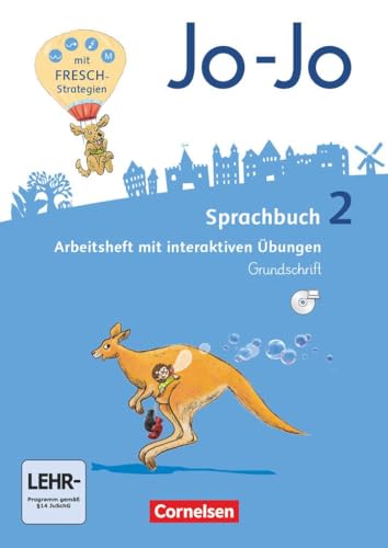 Stock image for Jo-Jo Sprachbuch - Allgemeine Ausgabe - Neubearbeitung 2016: 2. Schuljahr - Arbeitsheft in Grundschrift mit CD-ROM: Mit interaktiven bungen for sale by medimops