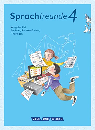 Beispielbild fr Sprachfreunde - Ausgabe Sd (Sachsen, Sachsen-Anhalt, Thringen) - Neubearbeitung 2015 / 4. Schuljahr - Sprachbuch mit Grammatiktafel und Lernentwicklungsheft zum Verkauf von medimops