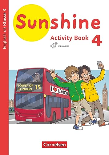 Beispielbild fr Sunshine - Englisch ab Klasse 3 - Allgemeine Ausgabe 2020 - 4. Schuljahr: Activity Book - Mit Audio-CD zum Verkauf von medimops