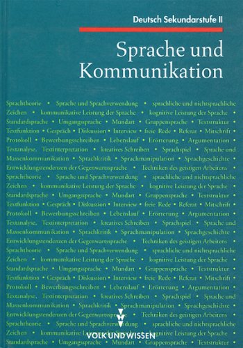 9783061011192: Deutsch Sekundarstufe II: Sprache und Kommunikation