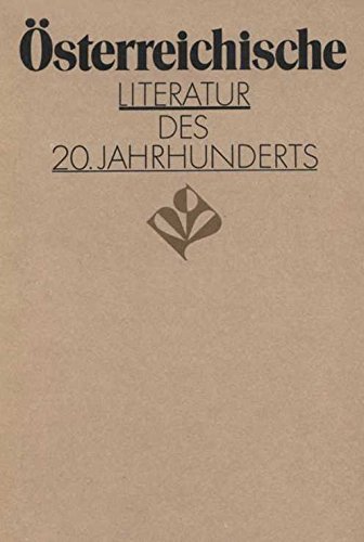 9783061025939: sterreichische Literatur des 20. Jahrhunderts. Einzeldarstellungen
