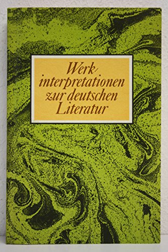 Stock image for Werkinterpretationen zur deutschen Literatur. for sale by medimops