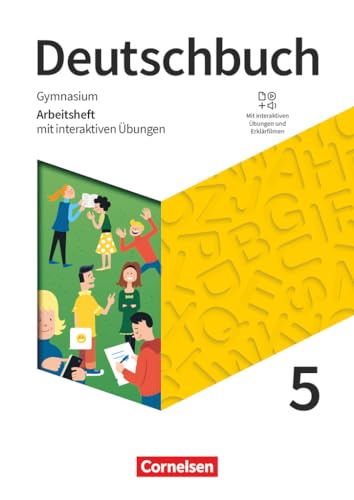 Beispielbild fr Deutschbuch Gymnasium - Zu den Ausgaben Allg. Ausg., NDS - Neue Ausgabe: 5. Schuljahr - Arbeitsheft mit interaktiven bungen auf scook.de: Mit Lsungen zum Verkauf von medimops