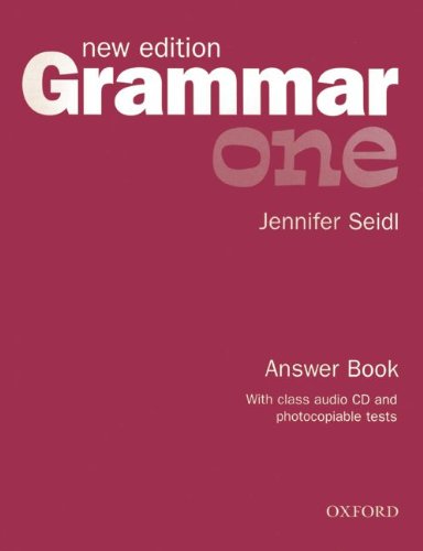 Beispielbild fr Grammar One: Answer Book with Class CD and Photocopiable Tests zum Verkauf von medimops