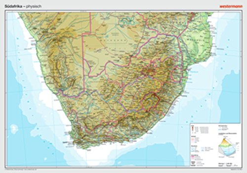9783075020241: Posterkarten Geographie Sdafrika: physisch