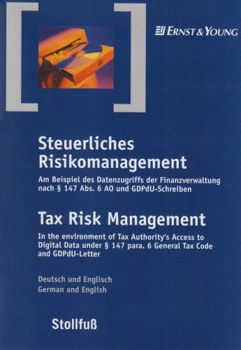 9783082100011: Steuerliches Risikomanagement Task Risk Management