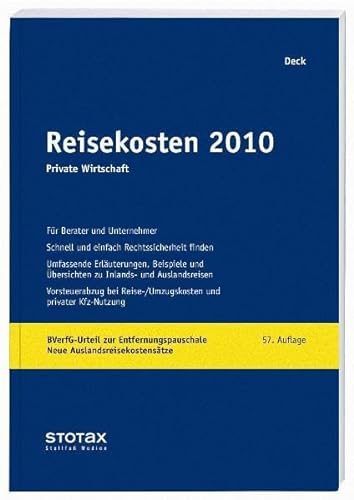 Reisekosten 2010: Private Wirtschaft - Wolfgang Deck