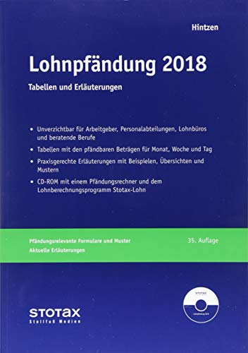 Stock image for Lohnpfndung 2018, Tabellen und Erluterungen for sale by medimops