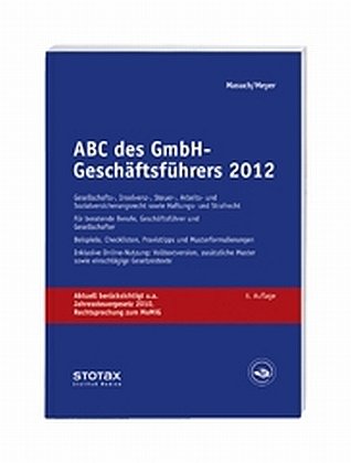 Beispielbild fr ABC des GmbH Geschftsfhrers 2012 zum Verkauf von Buchmarie