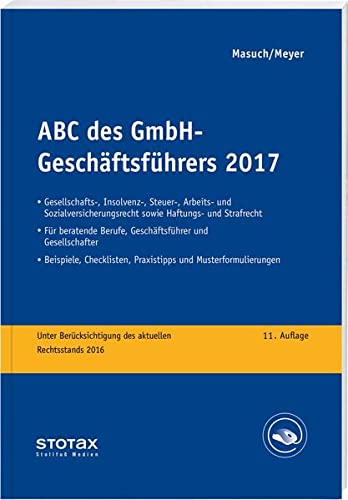 Beispielbild fr ABC des GmbH-Geschftsfhrers 2017 zum Verkauf von medimops