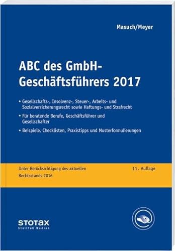 9783083160113: ABC des GmbH-Geschftsfhrers 2017