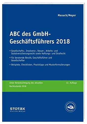 Beispielbild fr Abc Des Gmbh-geschftsfhrers 2018 zum Verkauf von Hamelyn