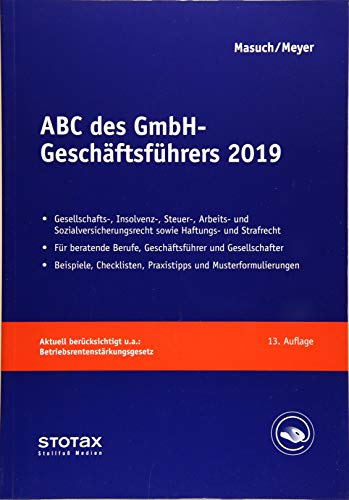 Beispielbild fr ABC des GmbH-Geschftsfhrers 2019 zum Verkauf von medimops