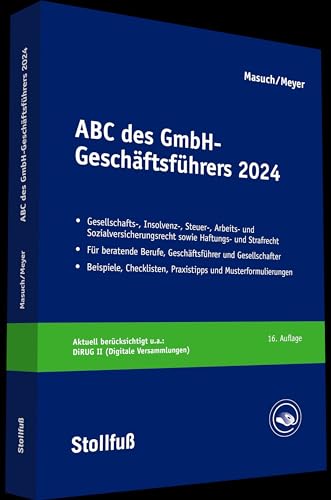 Beispielbild fr ABC des GmbH-Geschftsfhrers 2024 zum Verkauf von Blackwell's