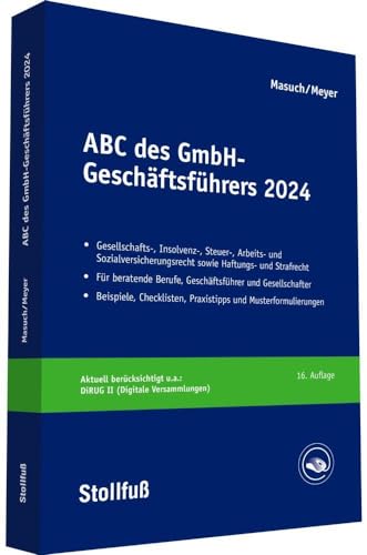 Stock image for ABC des GmbH-Geschftsfhrers 2024: 16. Auflage for sale by Revaluation Books