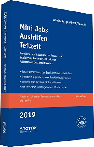 Beispielbild fr Mini-Jobs, Aushilfen, Teilzeit 2019 zum Verkauf von medimops