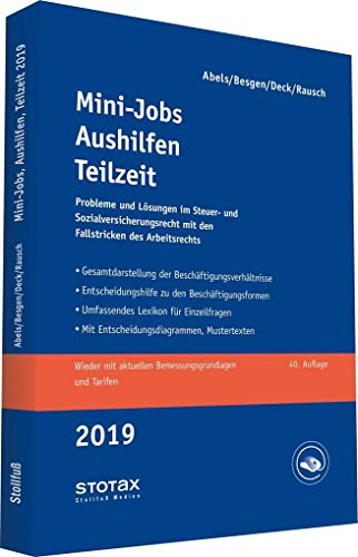 Imagen de archivo de Mini-Jobs, Aushilfen, Teilzeit 2019 a la venta por medimops