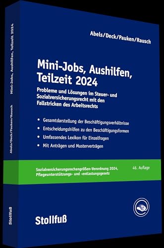 Stock image for Mini-Jobs, Aushilfen, Teilzeit 2024 for sale by Revaluation Books