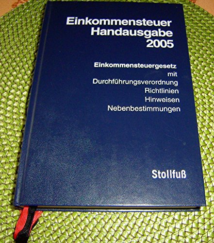 Beispielbild fr Einkommensteuer Handausgabe 2005 mit CD-ROM zum Verkauf von medimops