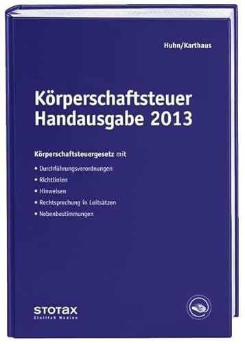 Stock image for Krperschaftsteuer Handausgabe 2013 for sale by medimops