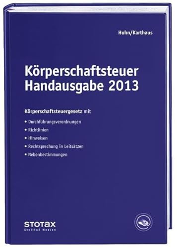 9783083612230: Krperschaftsteuer Handausgabe 2013