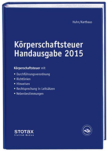 Stock image for Krperschaftsteuer Handausgabe 2015 for sale by medimops