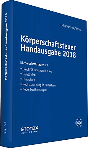 Beispielbild fr Krperschaftsteuer Handausgabe 2018 zum Verkauf von medimops