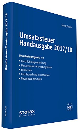 Stock image for Umsatzsteuer Handausgabe 2017/18 for sale by medimops