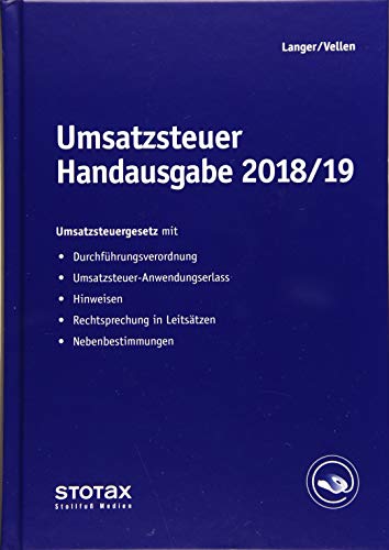 Stock image for Umsatzsteuer Handausgabe 2018/19 for sale by medimops