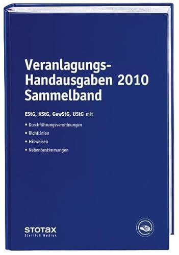 Veranlagungs-Handausgaben 2010 Sammelband - Eckhard Dorn / Birgit Huhn / Volker Karthaus et al. Dorn