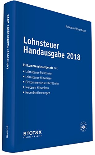 Stock image for Lohnsteuer Handausgabe 2018 for sale by medimops